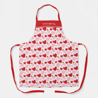 Motif de coeur mignon rose rouge tacheté Personnal
