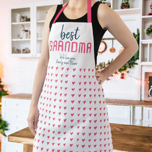 Tablier Motif de coeur rose Meilleure fête des mères de gr