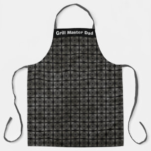 Tablier Motif de contrôle noir et gris