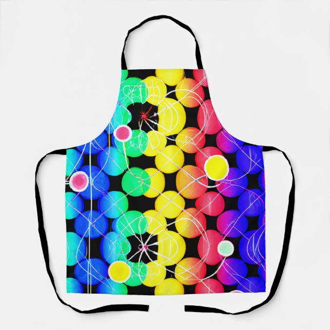 Tablier Motif de couleurs vives (Recto)