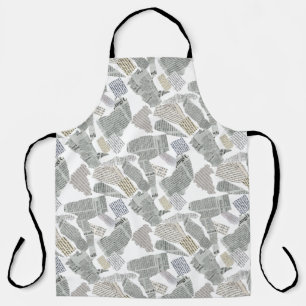 Tablier Motif de coupure de journal 01x4.b