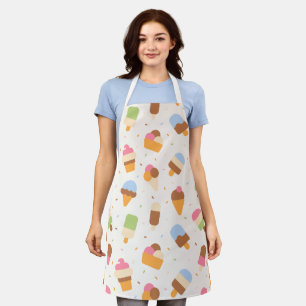 Tablier Motif de crème glacée, cône de crème glacée, Popsi