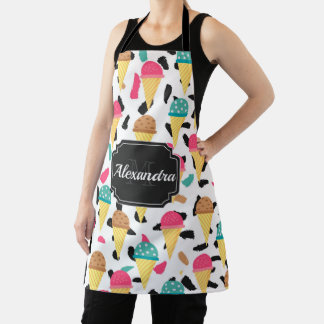 Tablier Motif de crème glacée mignonne