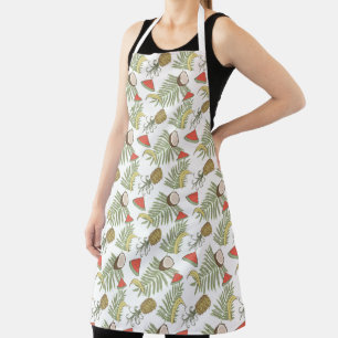 Tablier Motif de croquis de fruits tropicaux