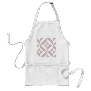 Tablier Motif de cube géométrique Mauve