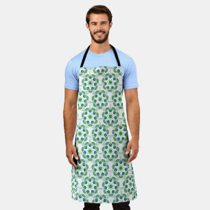 Tablier Motif de feuille, motif de feuilles, feuilles vert