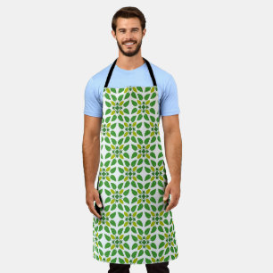 Tablier Motif de feuille, motif de feuilles, feuilles vert