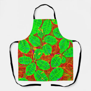 Tablier Motif de feuille verte luxuriante