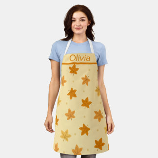Tablier Motif de feuilles d'automne rétro vintage