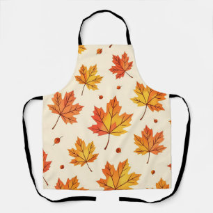 Tablier Motif de feuilles d'érable tombant en automne