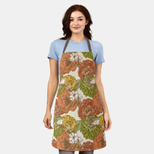 Tablier Motif de fleurs du jardin