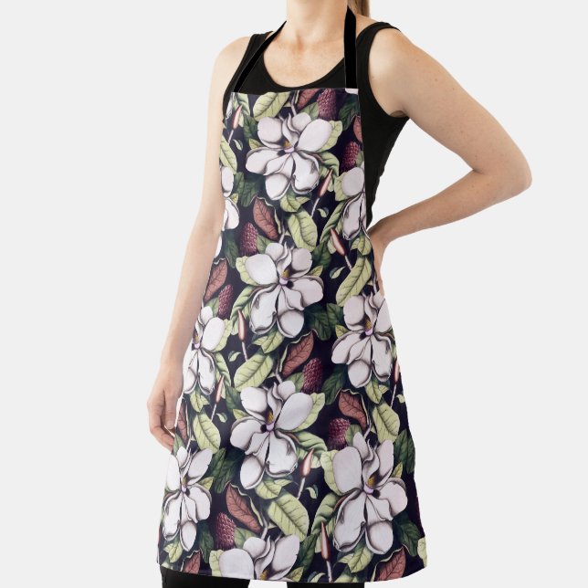 Tablier Motif de fleurs Magnolia (Insitu)