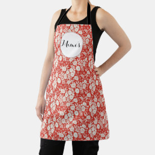 Tablier Motif de fleurs Monogramme personnalisées de Mimi