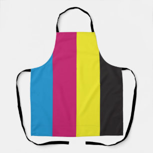 Tablier motif de fond à rayures cmyk graphique couleur cya