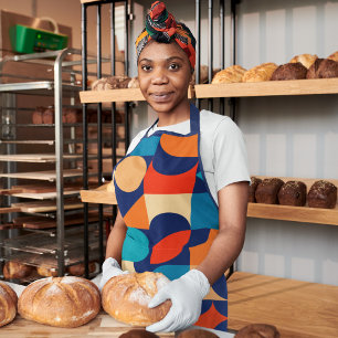 Tablier Motif de formes géométriques multicouleurs Abstrai