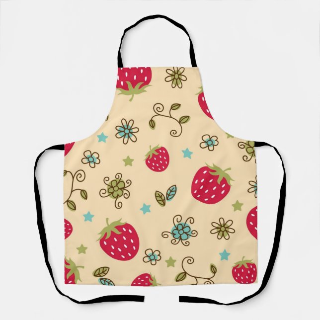 Tablier Motif de fraises (Recto)