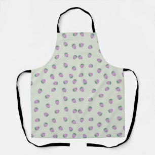 Tablier Motif de fraises pourpres