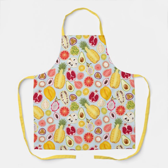 Tablier Motif de fruits exotiques (Recto)