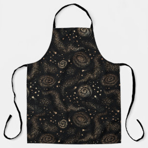 Tablier Motif de galaxie Gold Star Constellation