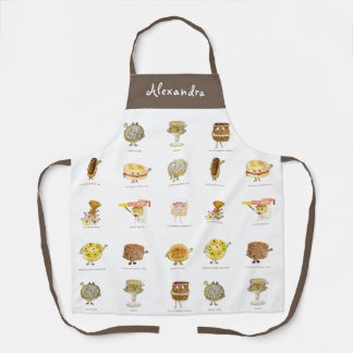 Tablier Motif de gâteau mignon personnalisé