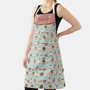 Tablier Motif de gâteau sucré pour boulangers