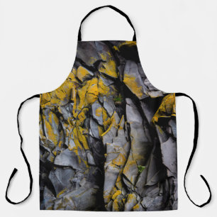 Tablier Motif de géologie crevasses de paroi rocheuse