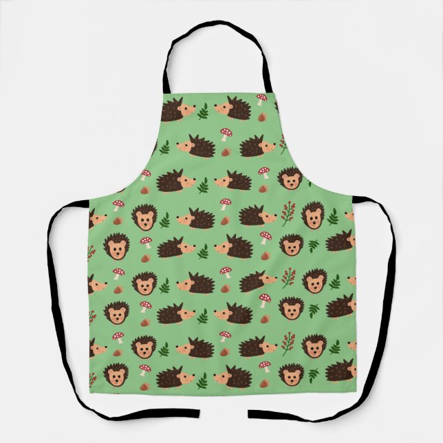 Tablier Motif de Hedgehog et de Woodland (Recto)