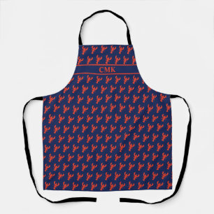 Tablier Motif de homard de Monogramme mou