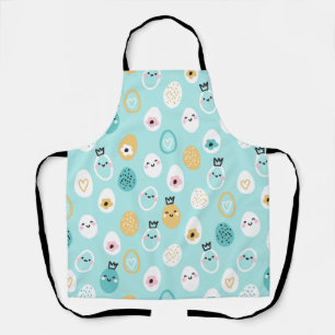 Tablier Motif de jolis œufs de Pâques Œufs pastel Kawaii