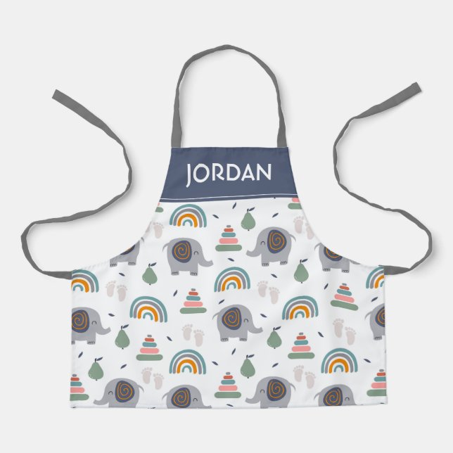 Tablier Motif de jouets pour bébé mou (Recto)
