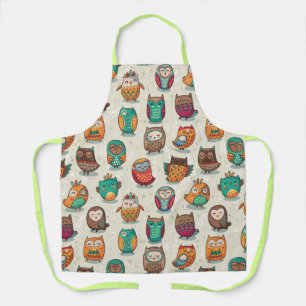 Tablier Motif de la Chouette