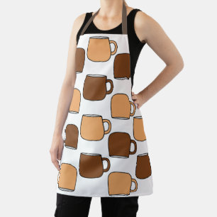 Tablier Motif de la coupe du café
