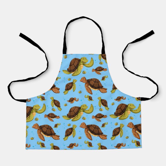 Tablier Motif de la tortue de mer (Recto)