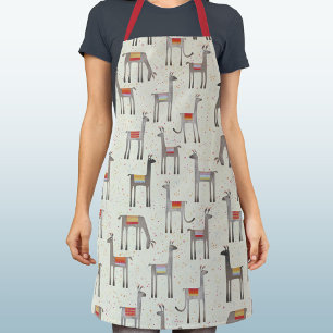 Tablier Motif de lama mignon et fantaisiste