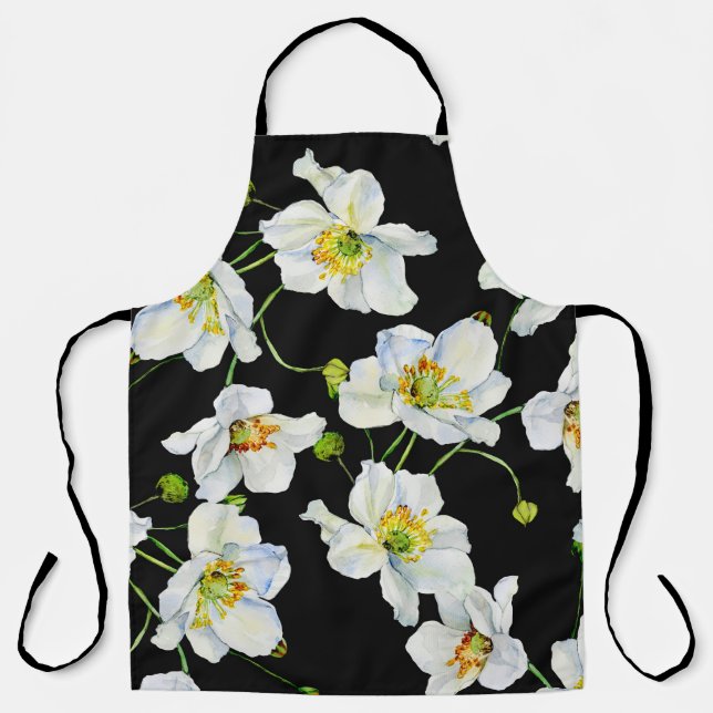 Tablier Motif de l'aquarelle des fleurs de camomille (Recto)