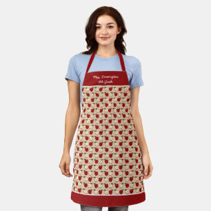 Tablier Motif de l'école d'enseignement des Pommes rouges 