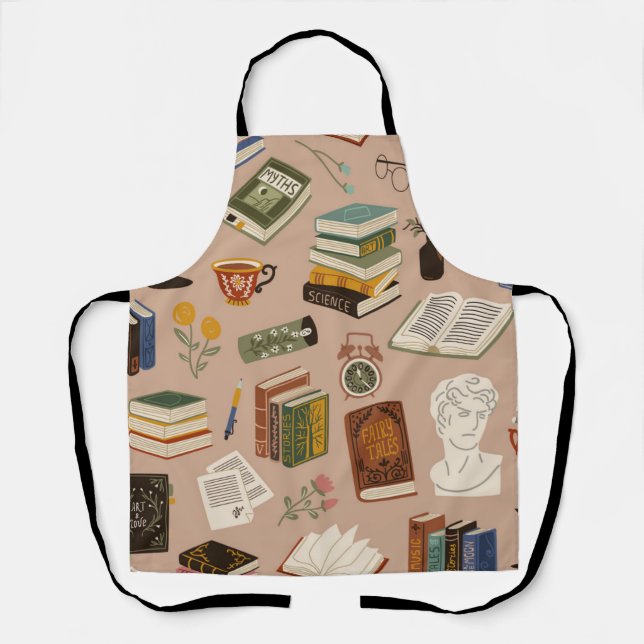 Tablier Motif de livre (Recto)
