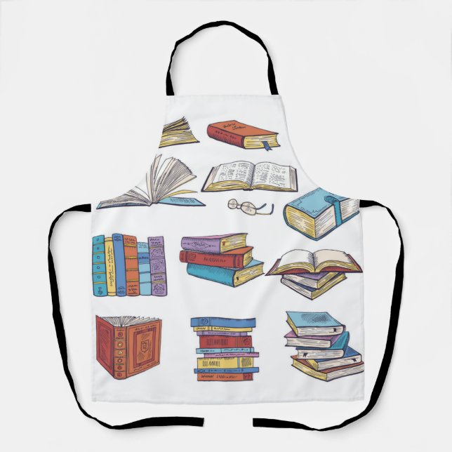 Tablier Motif de livre (Recto)