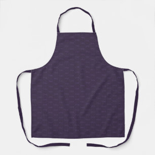Tablier Motif de lune à croissant de violet poussiéreux