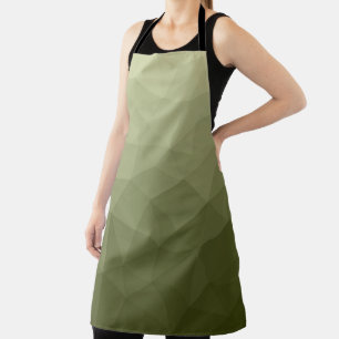Tablier Motif de maillage géométrique dégradé vert clair d