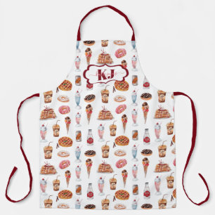 Tablier Motif de malbouffe   Desserts et sucreries