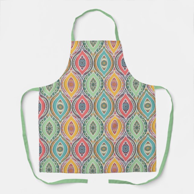 Tablier Motif de Mandala brillant (Recto)