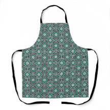 Motif de mandala islamique ancien vert