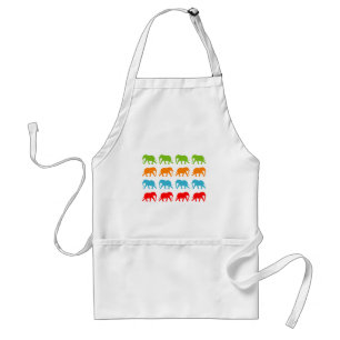Tablier Motif de marche des éléphants