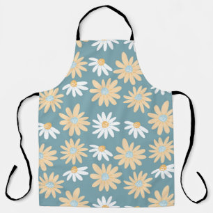 Tablier Motif de marguerites en petits flowe sauvages naïf
