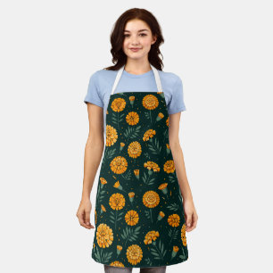 Tablier Motif de Marigolds