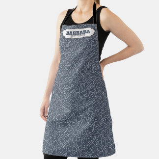 Tablier Motif de mât de chien gris en croissance