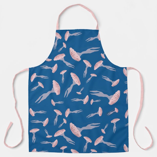 Tablier Motif de méduse de l'océan bleu profond (Recto)