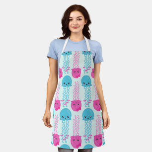 Tablier Motif de méduses, Mignonne méduse, Sea Animaux