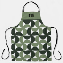 Motif de monogramme vert Sage